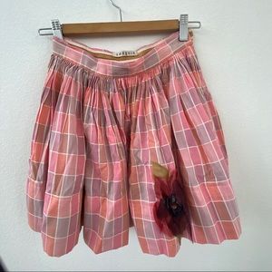 Preppy Vintage Plaid Miniskirt